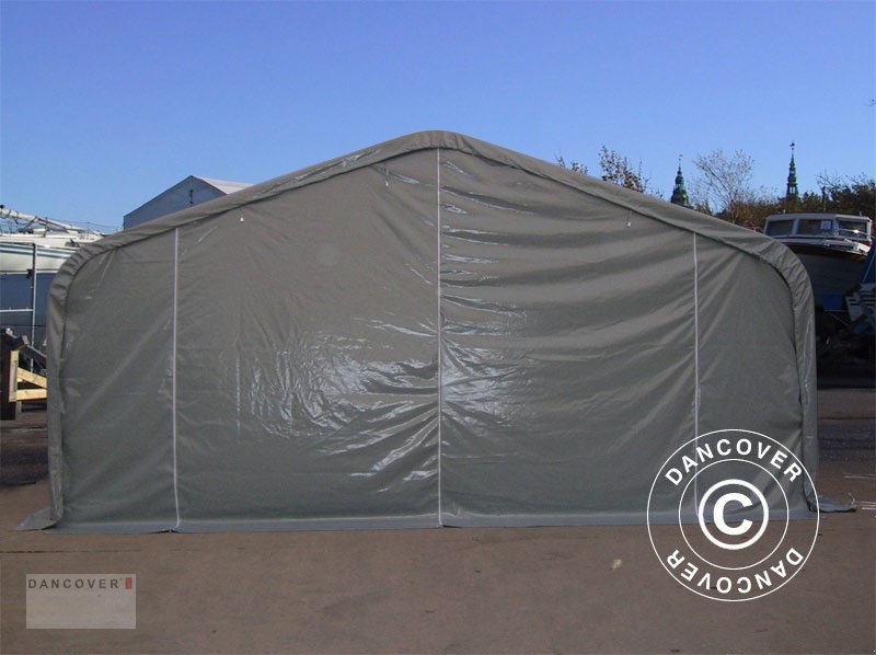 Zelthalle typu Sonstige LAGERZELT PRO 6X18X3,7M PVC MIT DACHFENSTER, GRAU, Neumaschine v Hellebaek (Obrázek 4)