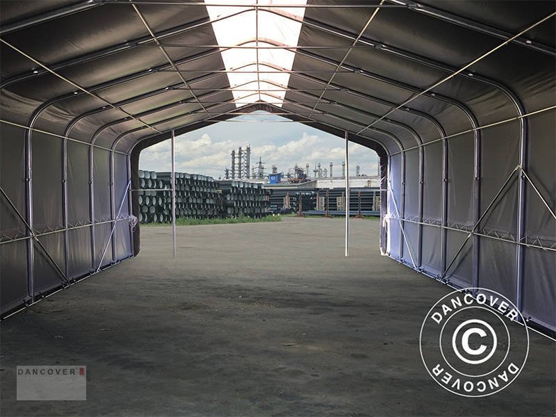 Zelthalle typu Sonstige LAGERZELT PRO 6X18X3,7M PVC MIT DACHFENSTER, GRAU, Neumaschine v Hellebaek (Obrázek 5)