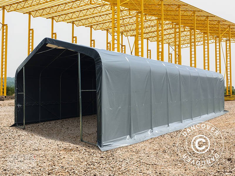 Zelthalle typu Sonstige LAGERZELT PRO 6X18X3,7M PVC MIT DACHFENSTER, GRAU, Neumaschine v Hellebaek (Obrázek 8)