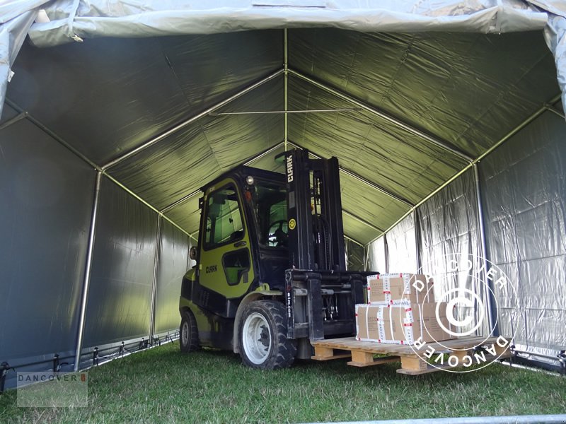 Zelthalle of the type Sonstige LAGERZELT PRO 4X8X2X3,1M, PVC, GRAU, Neumaschine in Hellebaek (Picture 3)