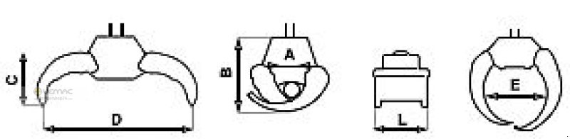 Sonstiges Baggerzubehör des Typs Geo Rotator Drehmotor Holzzange Forstzange Forstgreifer Greifer, Neumaschine in Sülzetal OT Osterweddingen (Bild 7)