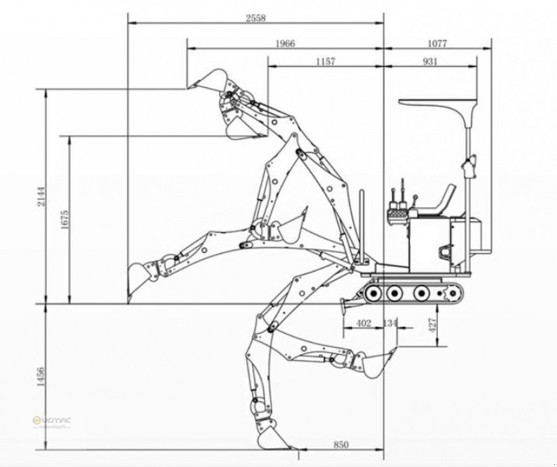 Bagger a típus Boxer Minibagger, Microbagger, Bagger ME15, Benzinmotor, Neumaschine ekkor: Sülzetal OT Osterweddingen (Kép 7)