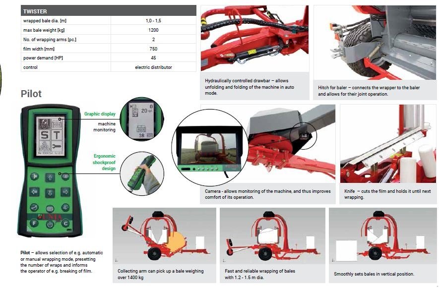 Ballenwickler a típus Unia Twister, Gebrauchtmaschine ekkor: Hadsund (Kép 18)