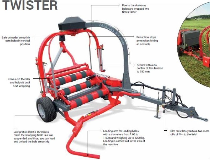 Ballenwickler a típus Unia Twister, Gebrauchtmaschine ekkor: Hadsund (Kép 19)