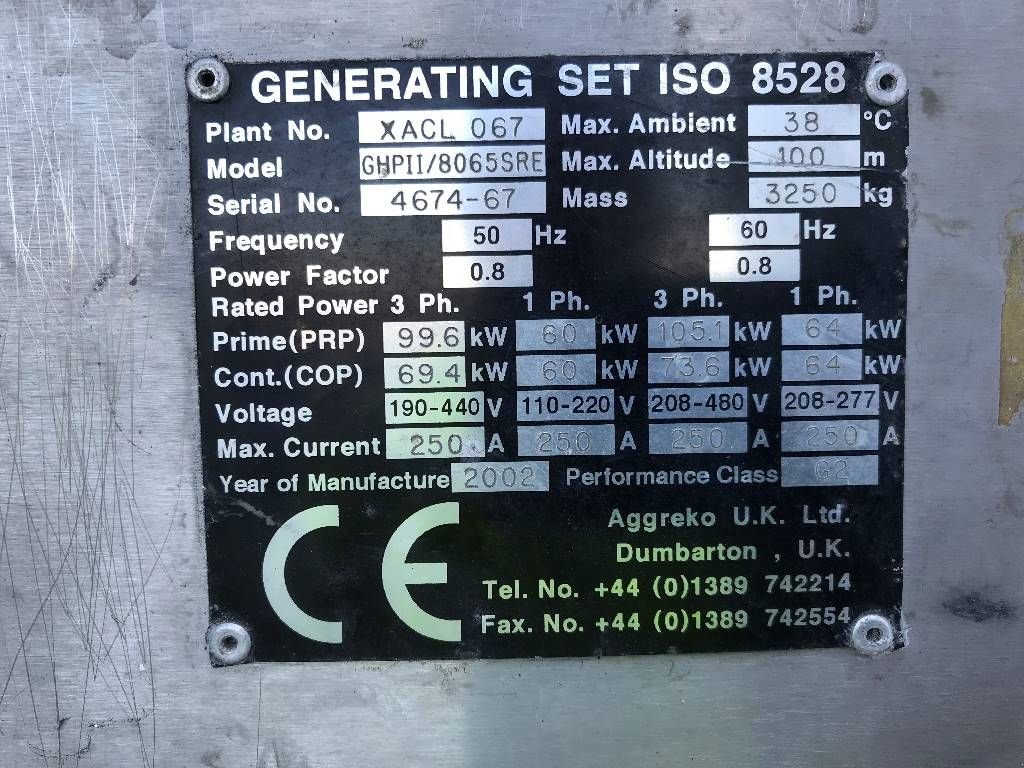 Notstromaggregat des Typs Iveco 8065 SRE - 125 kVA Generator - DPX-11283, Gebrauchtmaschine in Oudenbosch (Bild 4)