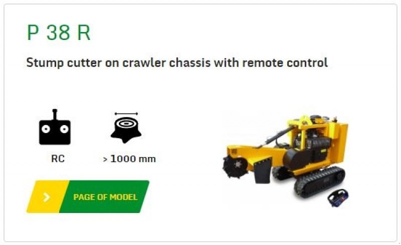 Stockfräse typu laski P 38 R m. fjernbetjening, Gebrauchtmaschine v Vrå (Obrázek 4)