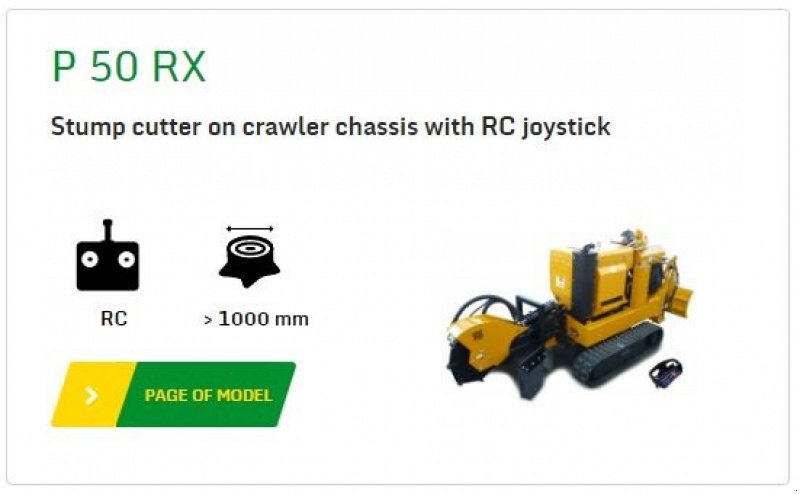 Stockfräse typu laski P 50 RX m. dozer og fjernbetjening, Gebrauchtmaschine v Vrå (Obrázek 6)