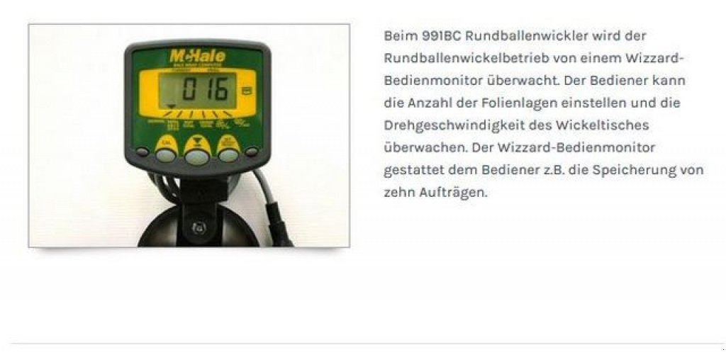 Ballenwickler of the type McHale 991BC Ballenwickler, Neumaschine in Rovisce (Picture 7)