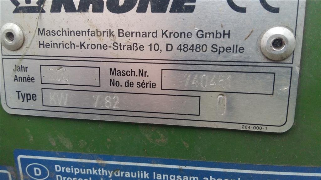 Schwader του τύπου Krone 7/82, Gebrauchtmaschine σε Middelfart (Φωτογραφία 3)