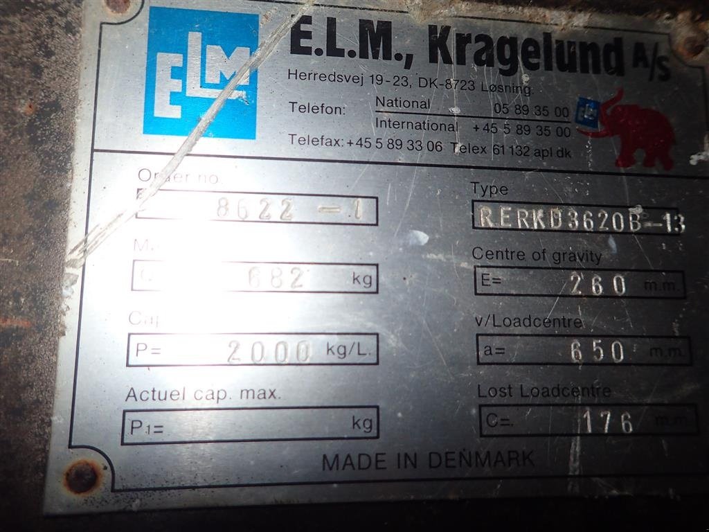 Frontstapler of the type Sonstige Beholdervender til gaffeltruck, Gebrauchtmaschine in Egtved (Picture 4)