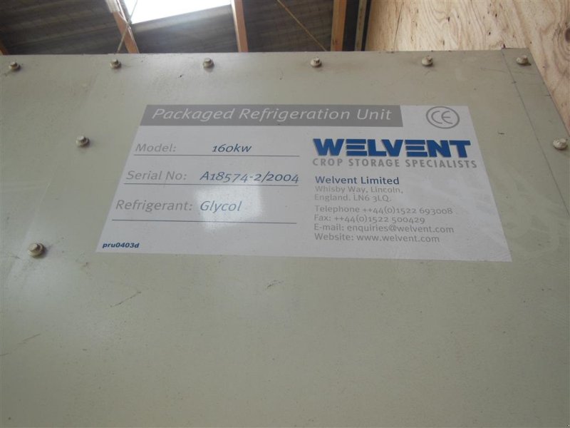 Sonstiges a típus Sonstige Welvent kølemaskine 160 kw, Gebrauchtmaschine ekkor: Egtved (Kép 1)