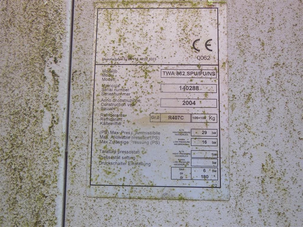 Sonstiges του τύπου Sonstige Welvent kølemaskine TVA882, Gebrauchtmaschine σε Egtved (Φωτογραφία 7)