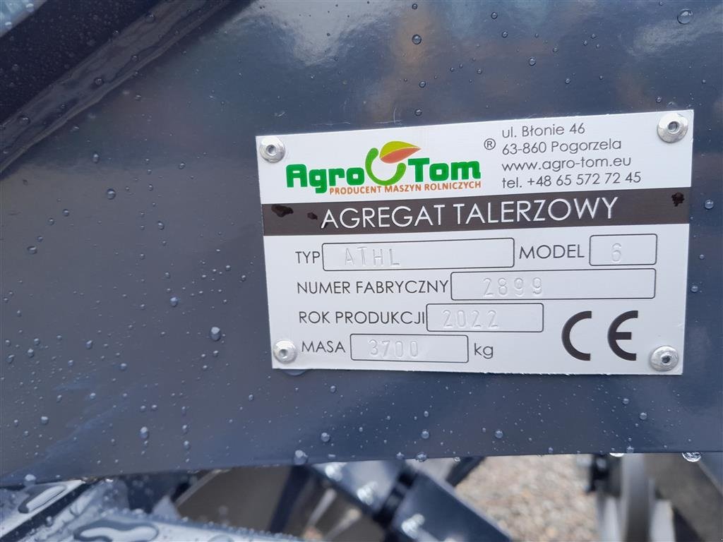 Kreiselegge tip Agro Tom 6 Meter discharve  Agro-Tom 6 m. bugseret disc harve, Gebrauchtmaschine in Rødekro (Poză 12)