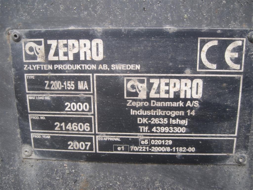 Sonstiges tipa Sonstige Zepro Z lift, Gebrauchtmaschine u Høng (Slika 4)
