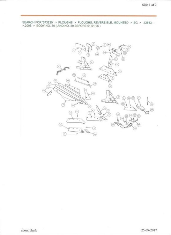 Pflug typu Kverneland 20 stk. quick holder krop 30, Gebrauchtmaschine v øster ulslev (Obrázek 1)