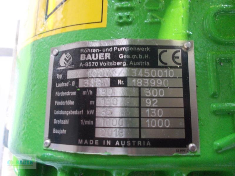 Beregnungspumpe des Typs Bauer SX 1000, Gebrauchtmaschine in Ahlen (Bild 5)