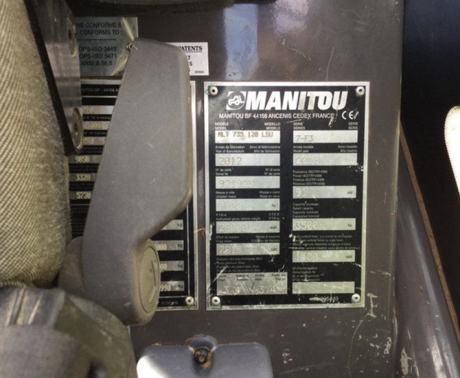Teleskopstapler типа Manitou MLT 735 Premium, Neumaschine в Полтава (Фотография 5)