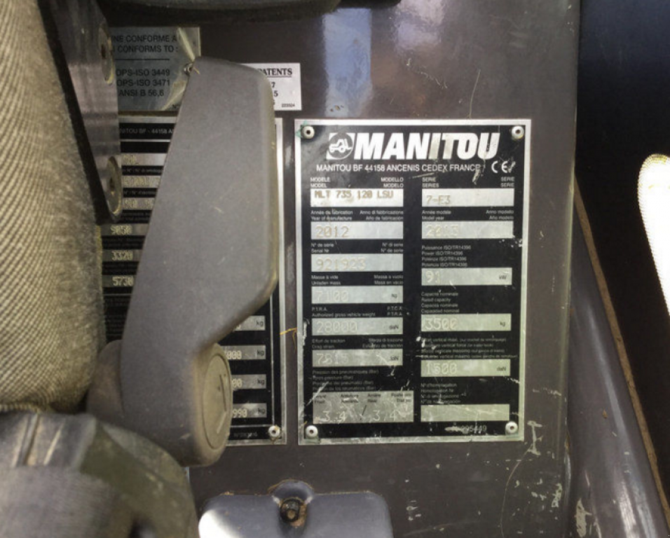 Teleskopstapler a típus Manitou MLT 735-120 LSU, Neumaschine ekkor: Полтава (Kép 5)