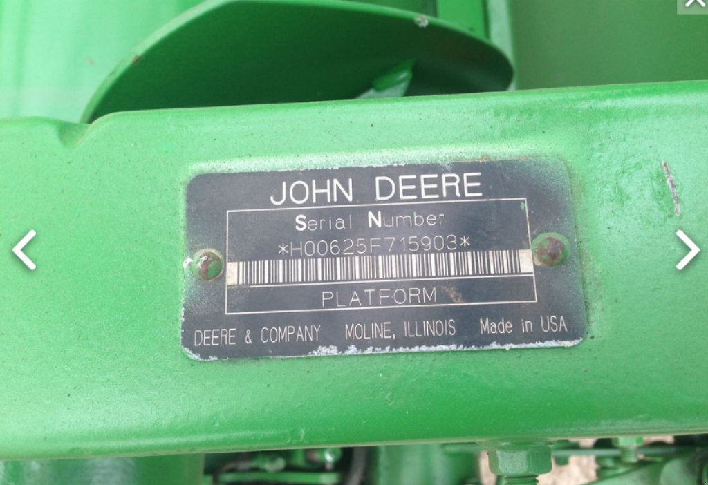 Schneidwerk tip John Deere F625,  in Одеса (Poză 3)