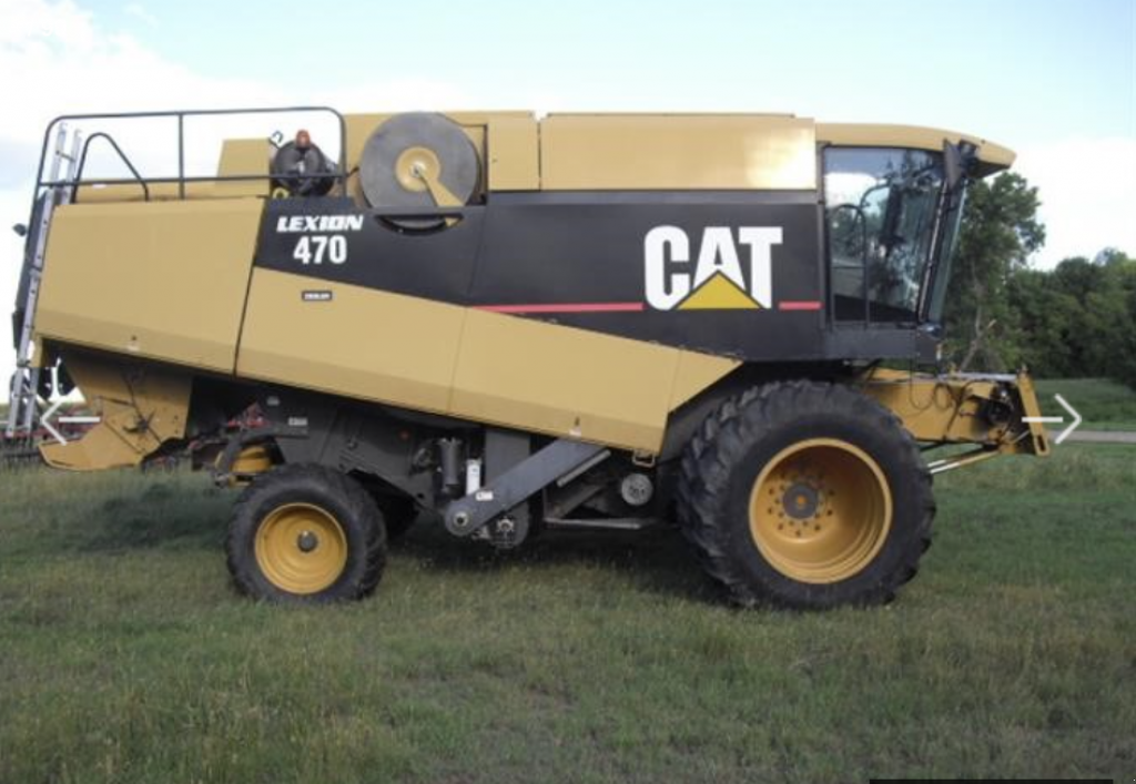 Oldtimer-Mähdrescher des Typs Caterpillar Lexion 470, Neumaschine in Біла Церква (Bild 4)
