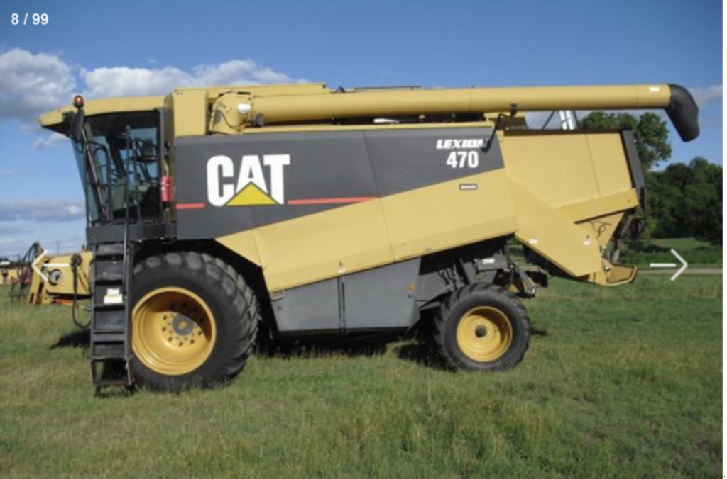 Oldtimer-Mähdrescher des Typs Caterpillar Lexion 470, Neumaschine in Біла Церква (Bild 10)