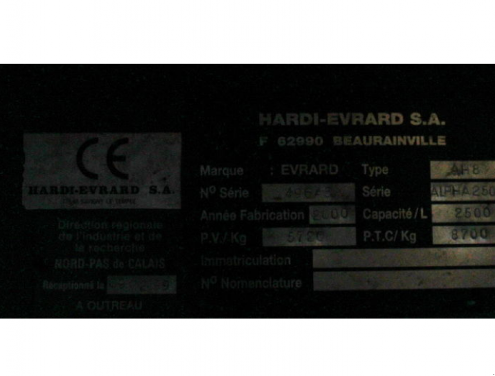 Selbstfahrspritze του τύπου Hardi Evrard Alpha 2500,  σε Миколаїв (Φωτογραφία 4)