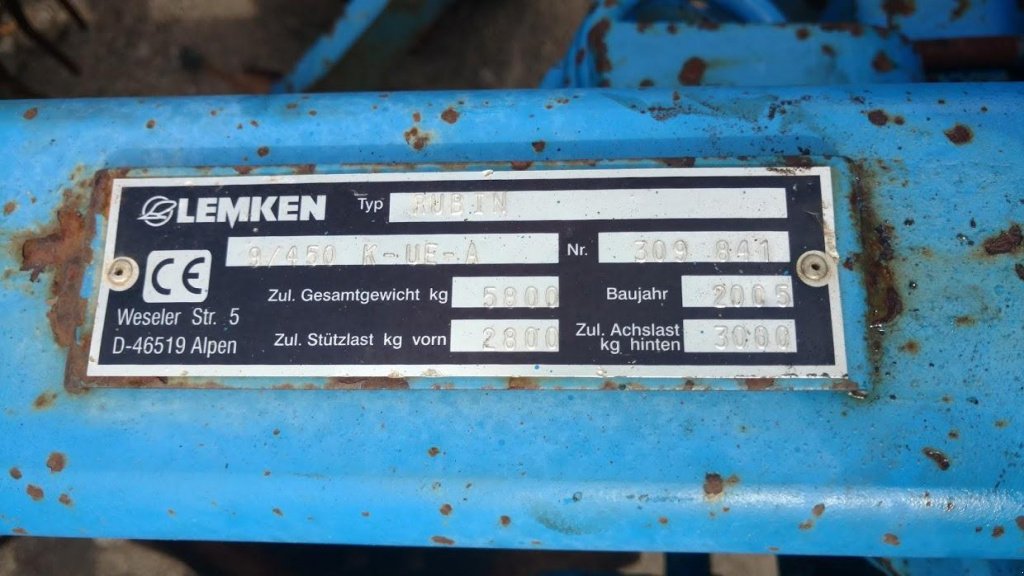 Wiesenegge typu Lemken Rubin 9/450 KUA,  v Не обрано (Obrázek 9)