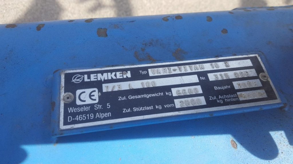 Scheibenpflug typu Lemken Vari Titan 10, Gebrauchtmaschine v Харків (Obrázek 5)