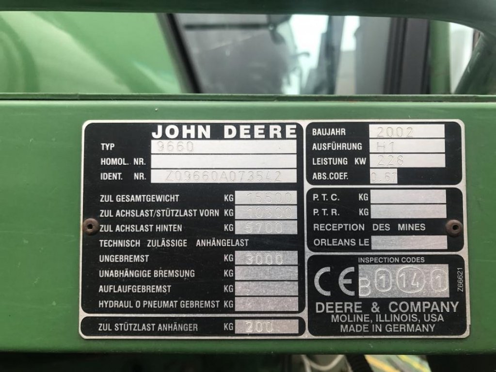 Oldtimer-Mähdrescher typu John Deere 9660 WTS, Neumaschine v Не обрано (Obrázek 6)