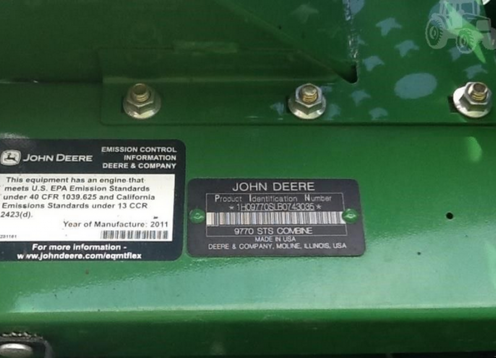 Oldtimer-Mähdrescher typu John Deere 9770 STS, Neumaschine v Біла Церква (Obrázek 3)