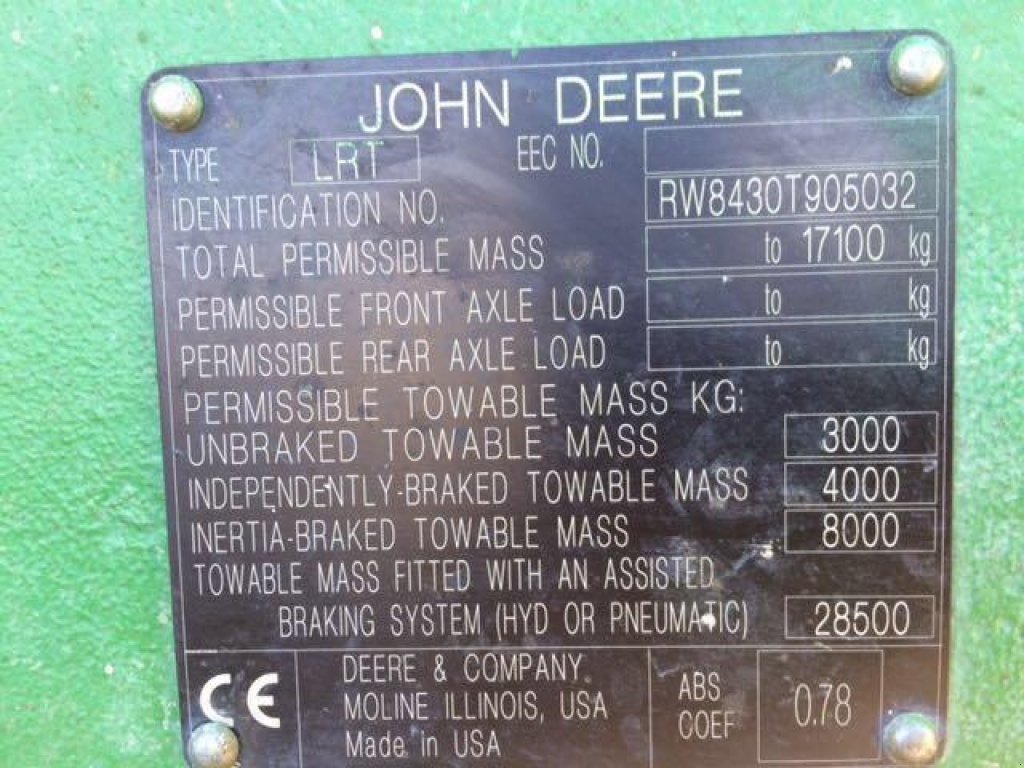 Raupentraktor du type John Deere 8430T, Neumaschine en Радехів (Photo 2)