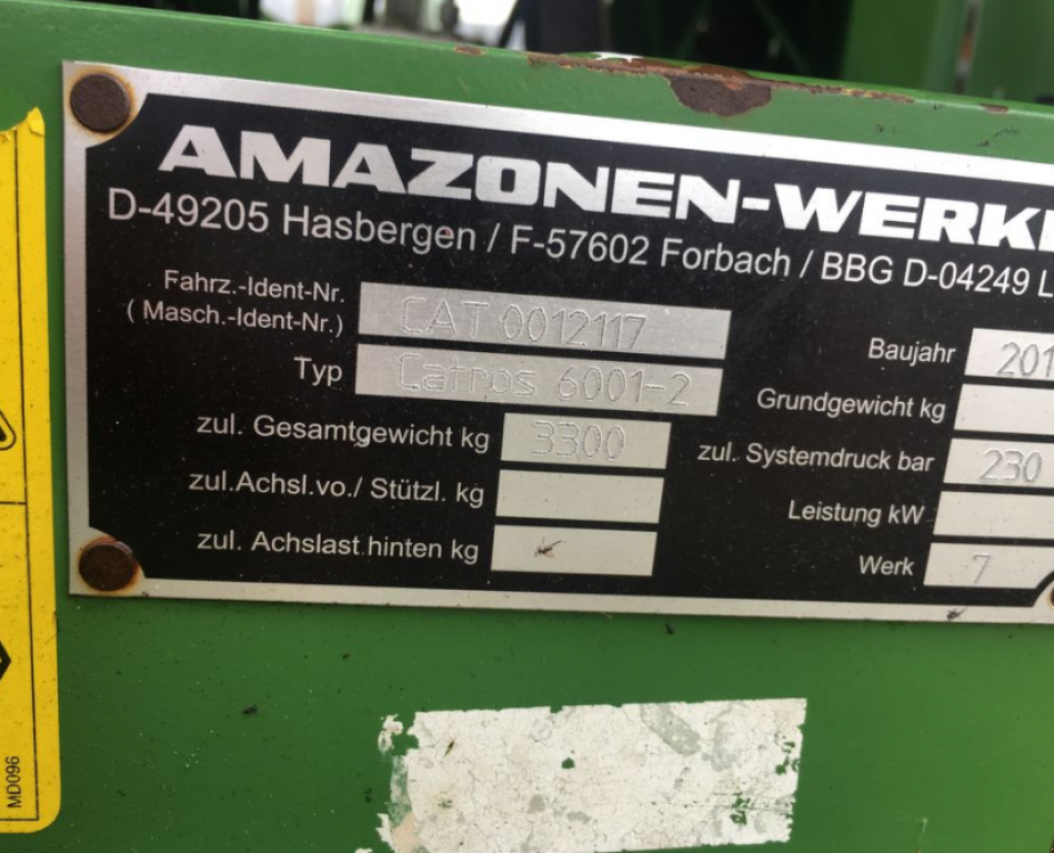 Wiesenegge typu Amazone Catros 6001-2,  v Теплик (Obrázek 2)