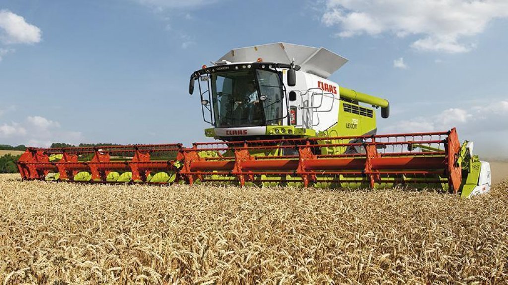 Oldtimer-Mähdrescher des Typs CLAAS Lexion 770, Neumaschine in Київ (Bild 6)