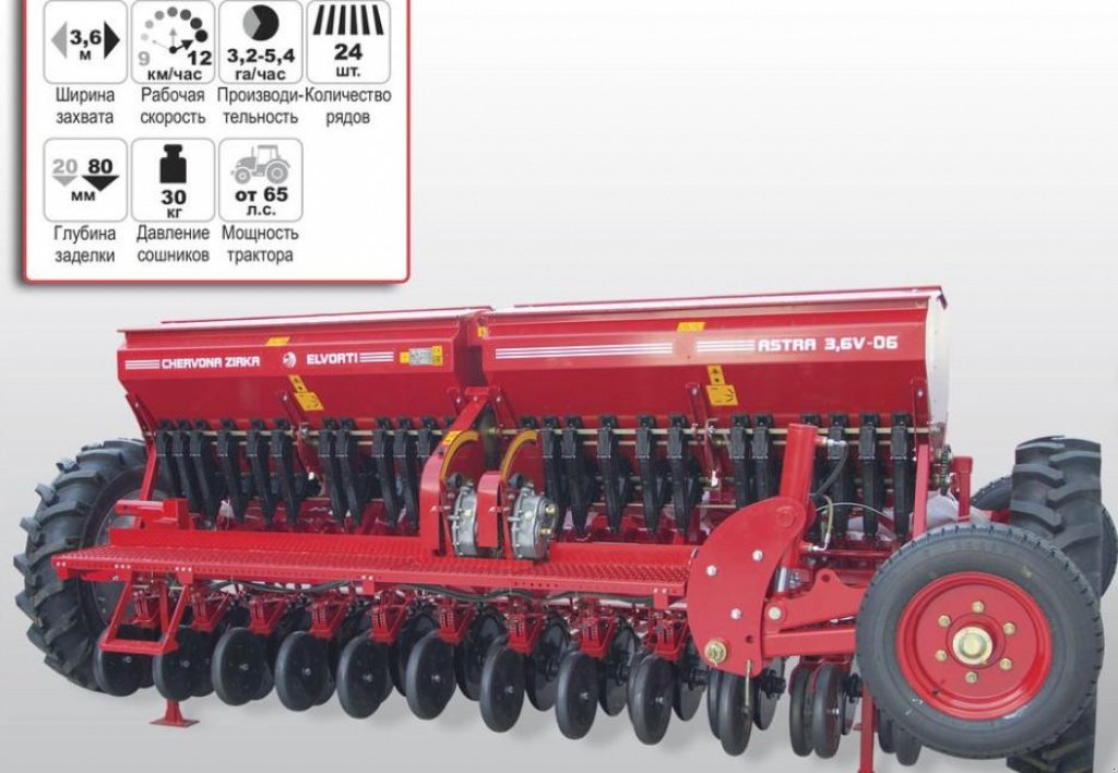 Direktsaatmaschine of the type CHERVONA ZIRKA Astra 3,6V-06,  in Пологи (Picture 8)