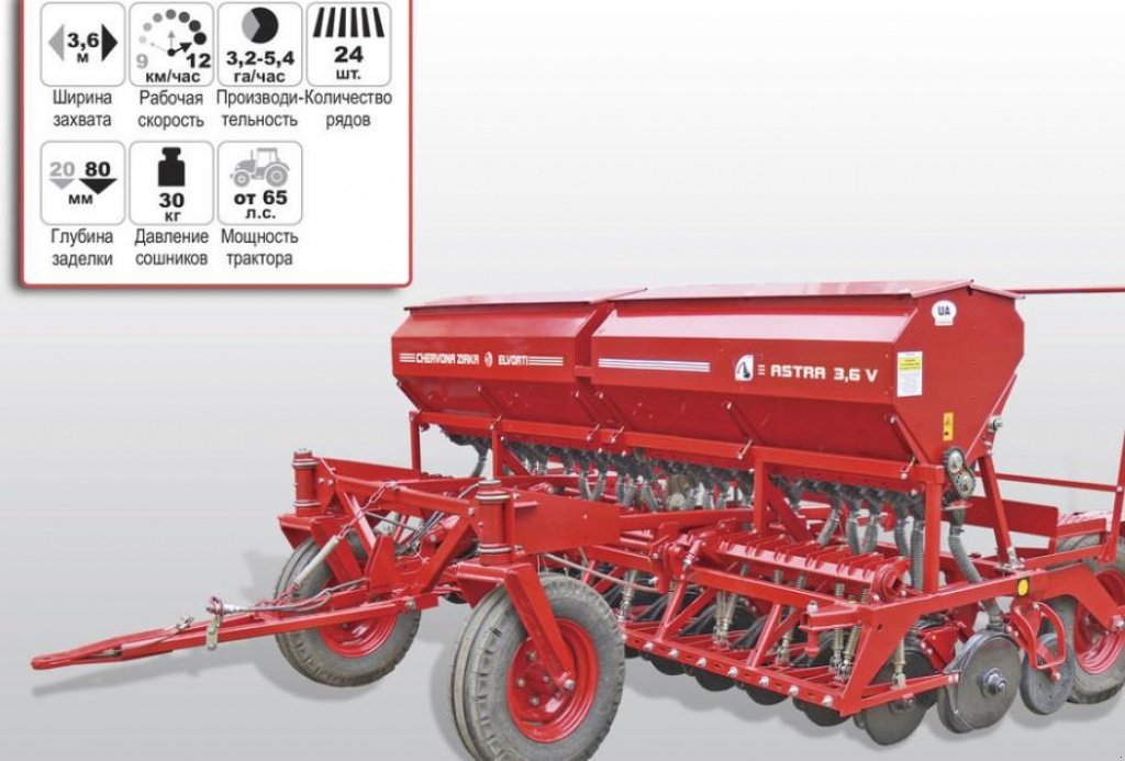 Direktsaatmaschine typu CHERVONA ZIRKA Astra 3,6V,  v Пологи (Obrázek 5)