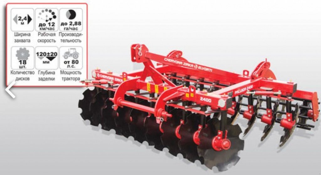 Wiesenegge typu CHERVONA ZIRKA Pallada 2400,  v Пологи (Obrázek 3)