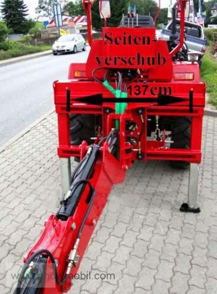 Sonstiges a típus Sonstiges Bagger HB25S Anbaubagger Heckbagger für Traktoren Dreipunktaufhängung mit Seitenverschub, Neumaschine ekkor: Schwarzenberg (Kép 5)
