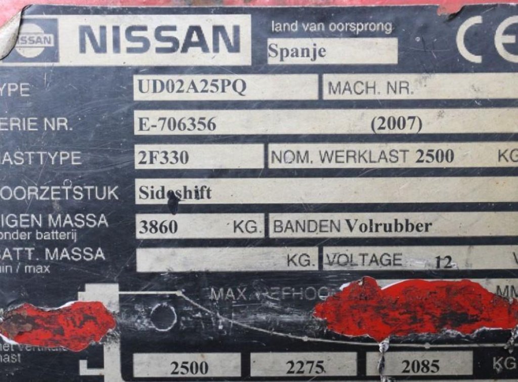 Gabelstapler typu Nissan UDO2A25PQ,  v Київ (Obrázek 2)