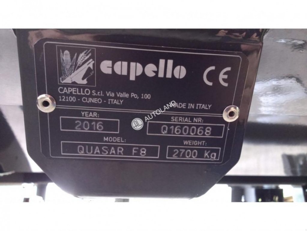 Maispflückvorsatz del tipo Capello Quasar F8, Gebrauchtmaschine In Здолбунів (Immagine 4)