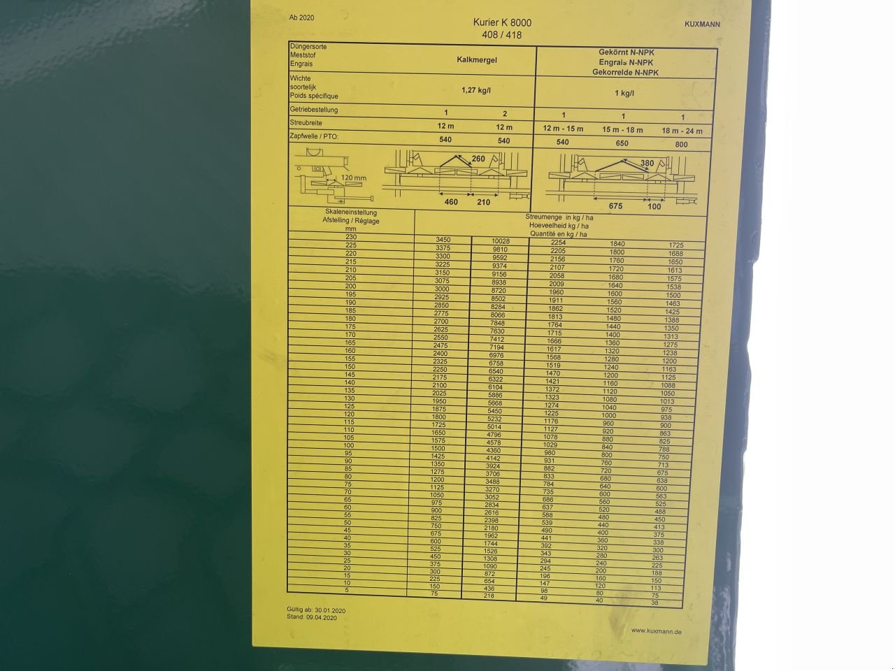 Düngerstreuer of the type Kuxmann K8000, Neumaschine in Geffen (Picture 5)