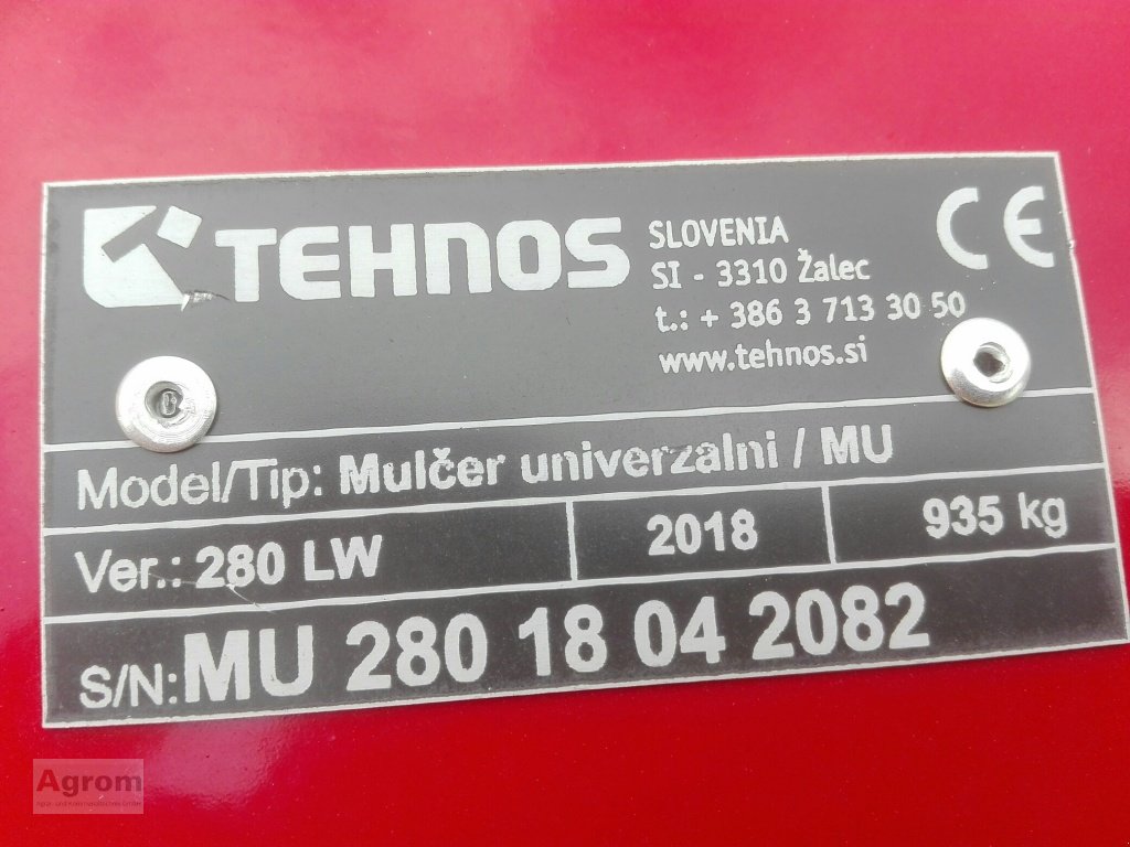 Mulchgerät & Häckselgerät typu Tehnos MU 280 LW, Neumaschine v Herbertingen (Obrázek 2)