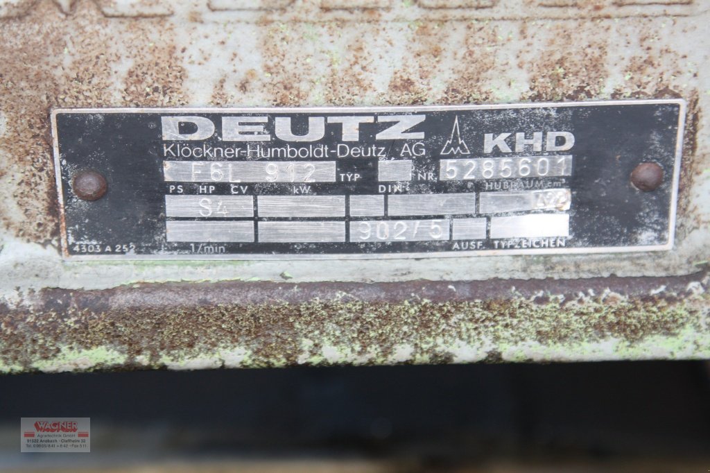 Motor & Motorteile типа Deutz F6L912 - D 8006, Gebrauchtmaschine в Ansbach (Фотография 2)