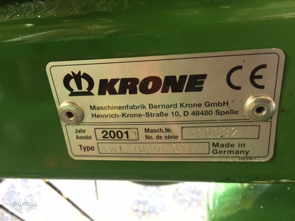 Kreiselheuer des Typs Krone KWT 10.50/8x7, Gebrauchtmaschine in Hohenburg (Bild 5)