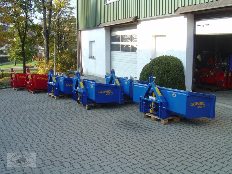 Heckcontainer des Typs Göweil "GHU10-2000" 2,12m Breit, DW, Blau, Hochkippschaufel *NEU*, Neumaschine in Tschirn (Bild 4)