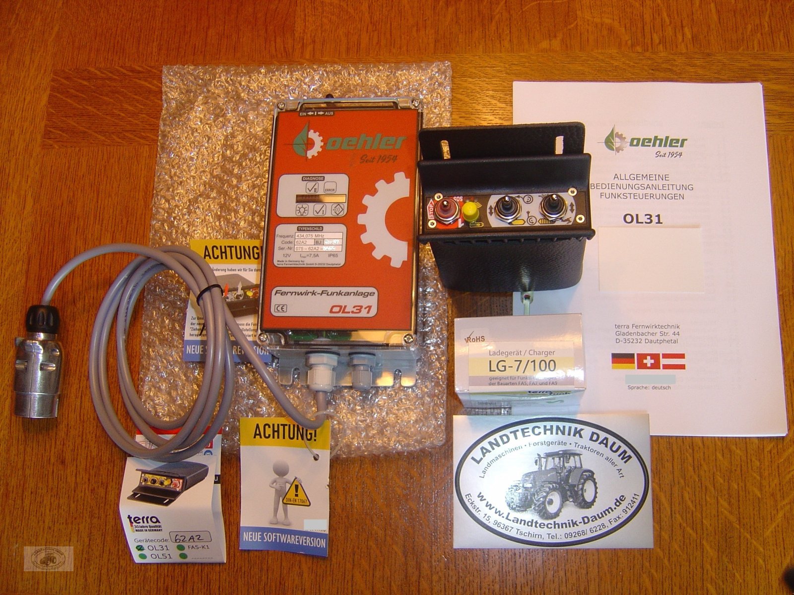 Seilwinde του τύπου Oehler OL/SW 4500P EH "NEU" inkl.Terra-Funk-S1, mit viel Zubehör! Frachtfrei., Neumaschine σε Tschirn (Φωτογραφία 3)