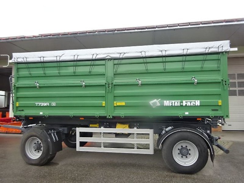 Kipper del tipo Metal-Fach T 739- 18 Tonnen - 2 Achsanhänger- Neu Bordwände 80 - 80 cm, Neumaschine In Neureichenau (Immagine 19)