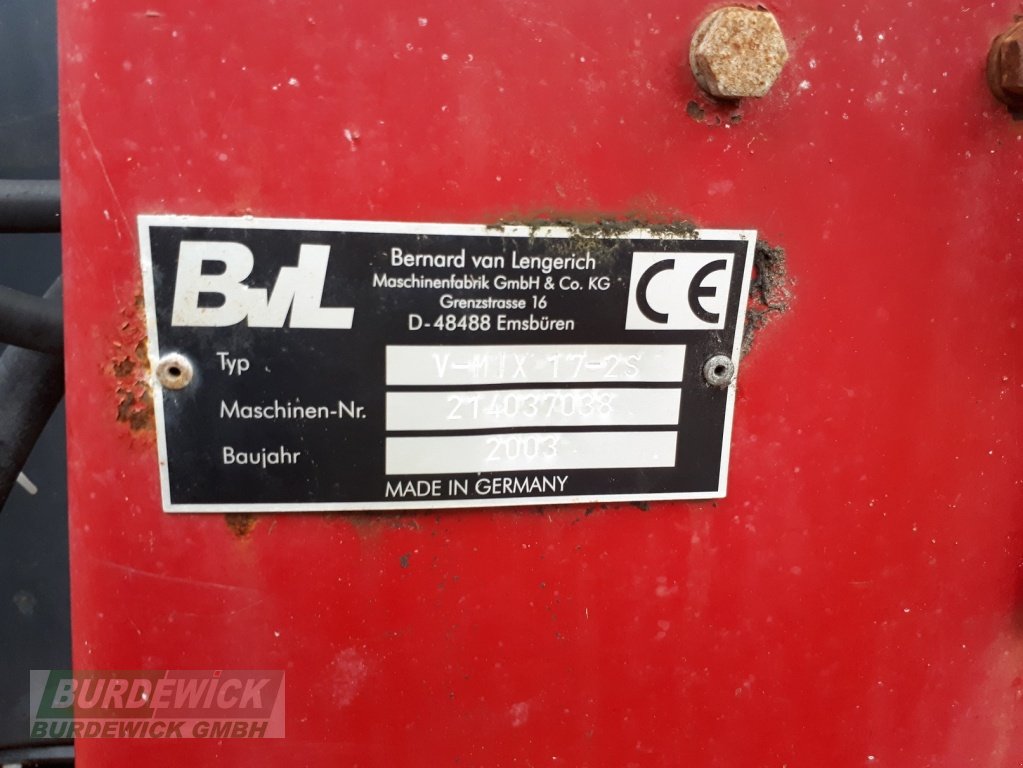 Futtermischwagen del tipo BVL V-Mix Plus 17, Gebrauchtmaschine In Lamstedt (Immagine 5)
