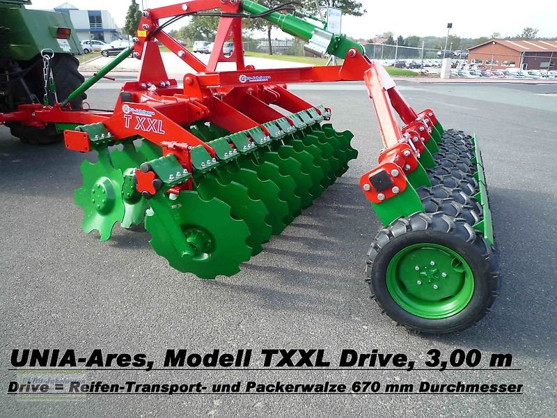 Kurzscheibenegge Türe ait Unia Kurzscheibeneggen, ARES NEU, 2,50 - 12,00 m, verschiedene Walzen, Neumaschine içinde Itterbeck (resim 5)