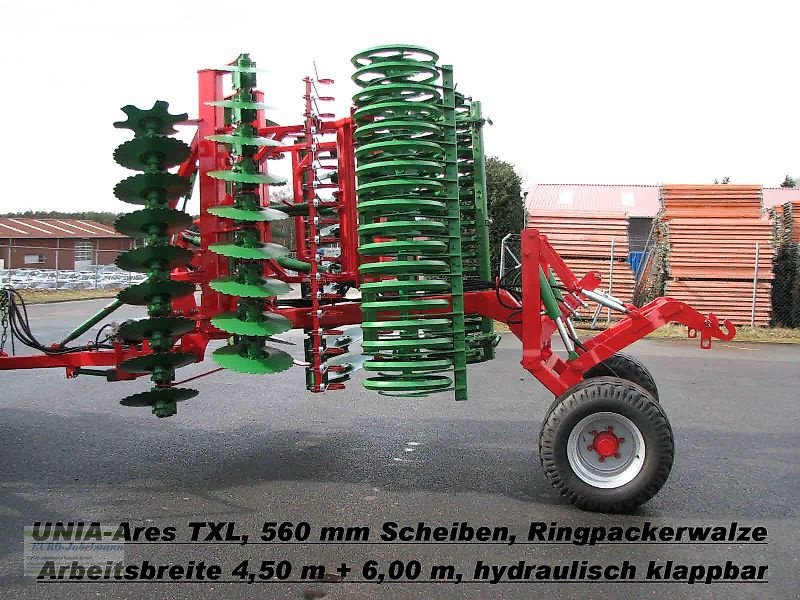 Kurzscheibenegge Türe ait Unia Kurzscheibeneggen, ARES NEU, 2,50 - 12,00 m, verschiedene Walzen, Neumaschine içinde Itterbeck (resim 7)