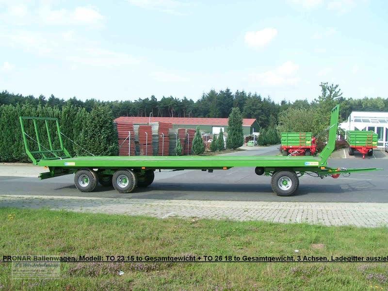Ballentransportwagen tip PRONAR ab Lager: Ballenwagen, NEU, auch mit Bordwandgitter, 2 + 3 Achsen + Tandem, 10 - 24 to. GG,, Neumaschine in Itterbeck (Poză 7)